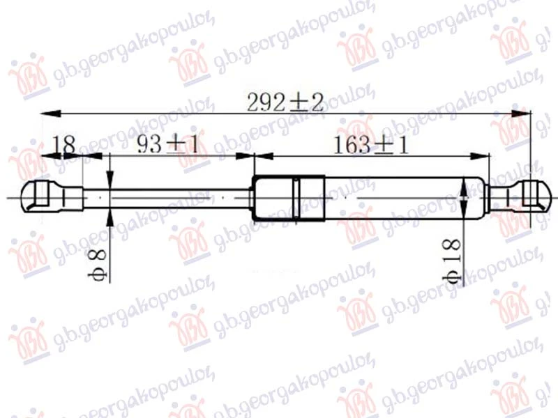 AMORTIZER GEPEK VRATA (290L-420N)