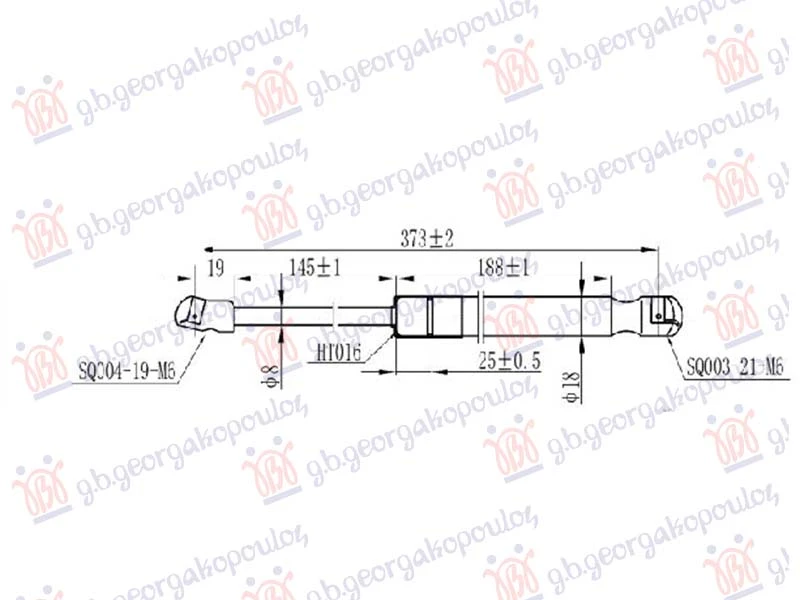 AMORTIZER HAUBE (373L-320N)