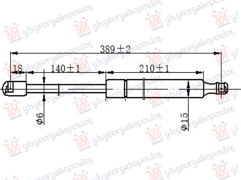 AMORTIZER HAUBE (389L-215N)