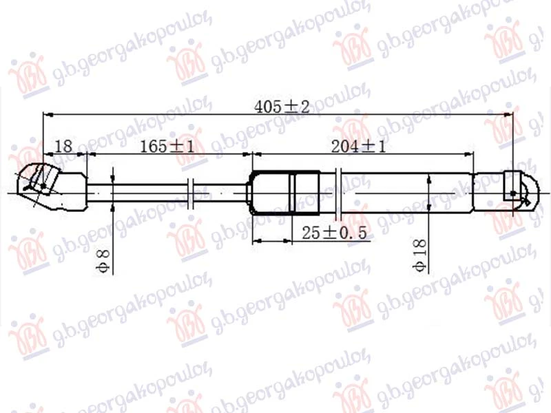 AMORTIZER HAUBE (405L-190N)