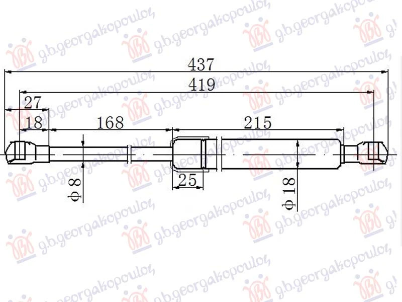 AMORTIZER HAUBE (419L-290N)