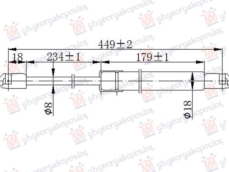 AMORTIZER HAUBE (450L-400N)