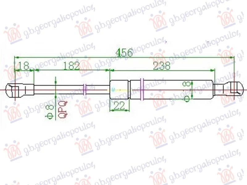 AMORTIZER HAUBE (455L-185N)