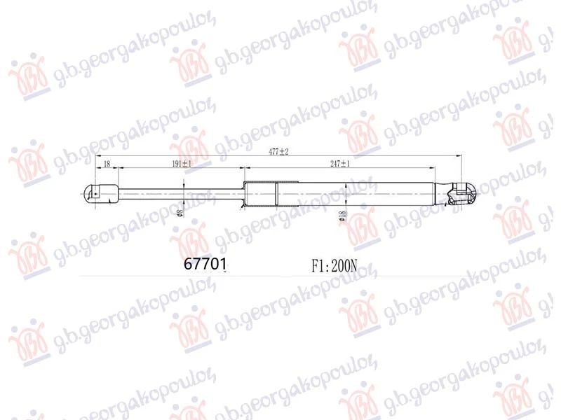 AMORTIZER HAUBE (477L-200N)