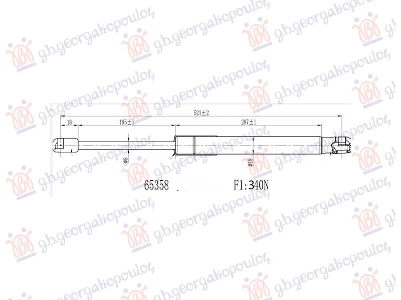 AMORTIZER HAUBE (522L-340N)