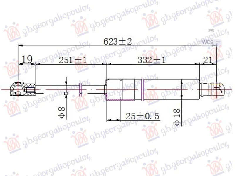 AMORTIZER HAUBE (623L-300N)