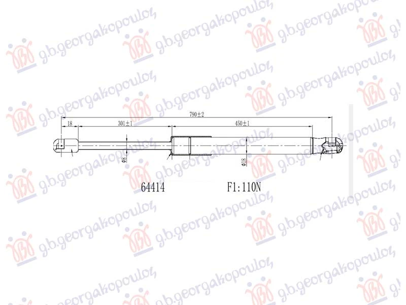 AMORTIZER HAUBE (790L-110N)