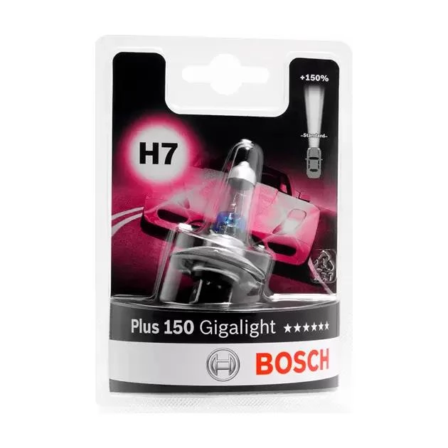 Bosch halogena sijalica, glavni far H7 (Gigalight +150%)