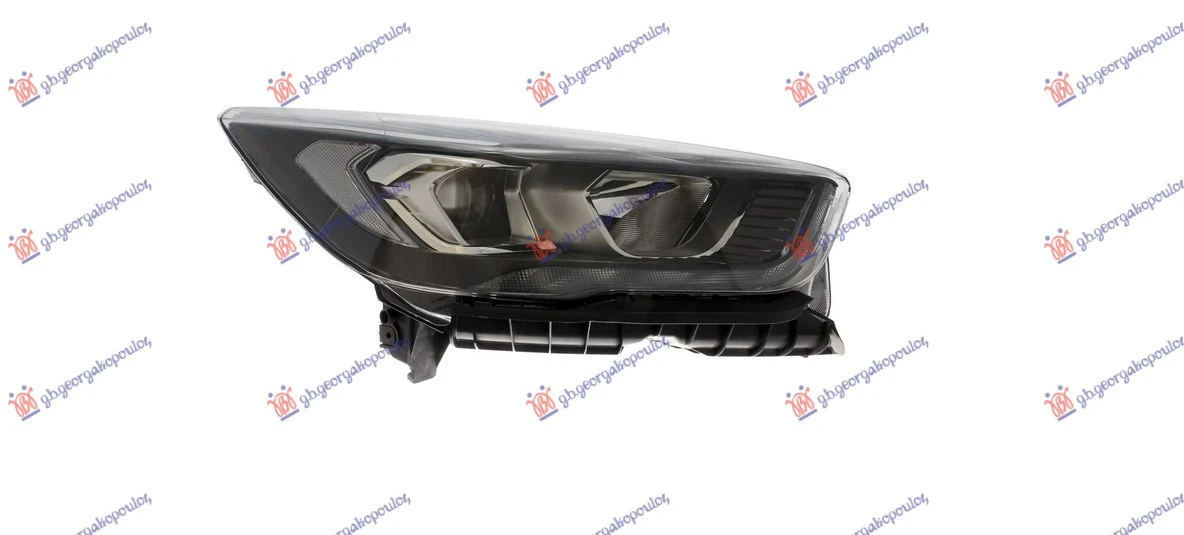 FAR ELEKTRICNI CRNI (H7/H1) (SA LED DNEVNIM SVETLOM) (VALEO)