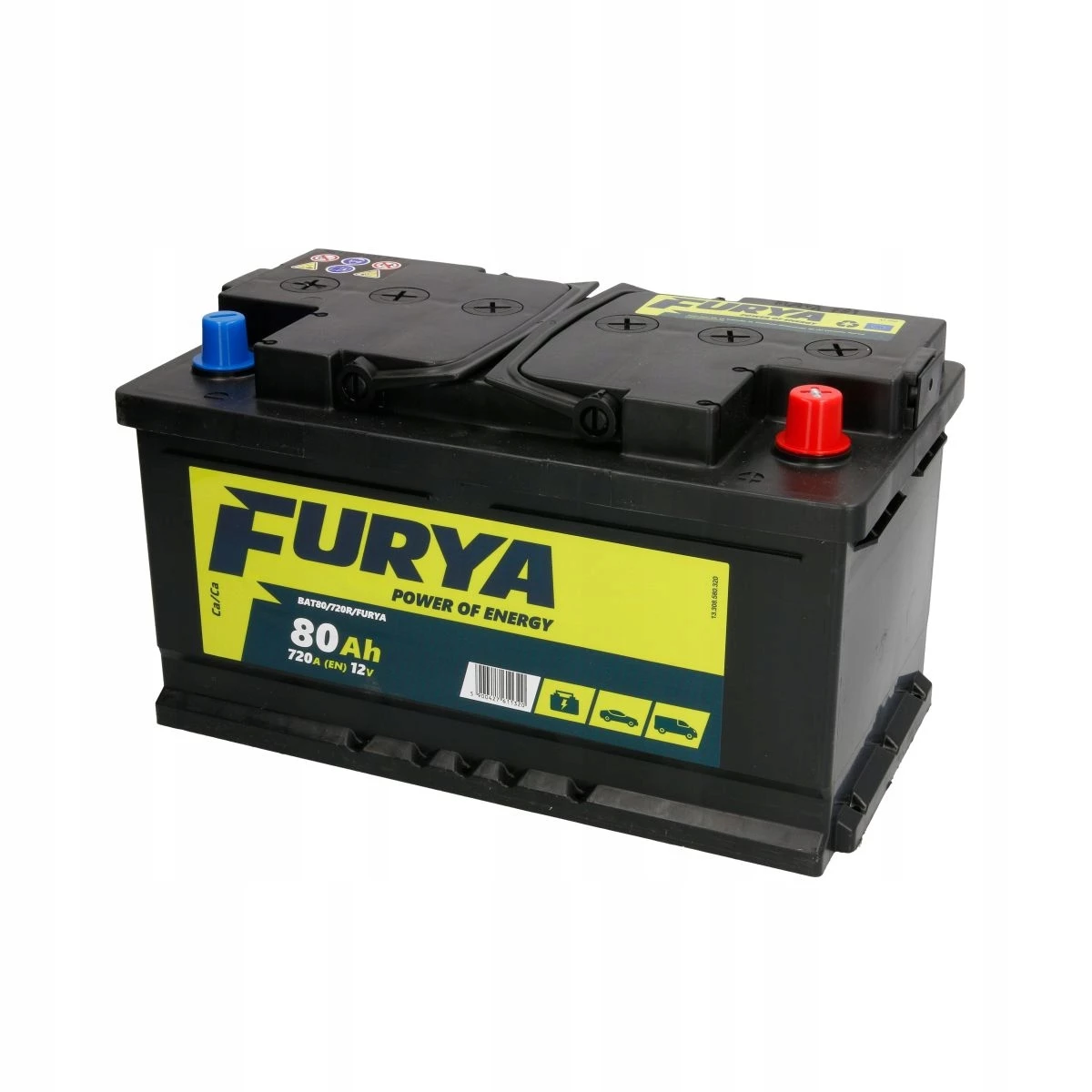 FURYA Akumulator 80Ah / 720A / D+