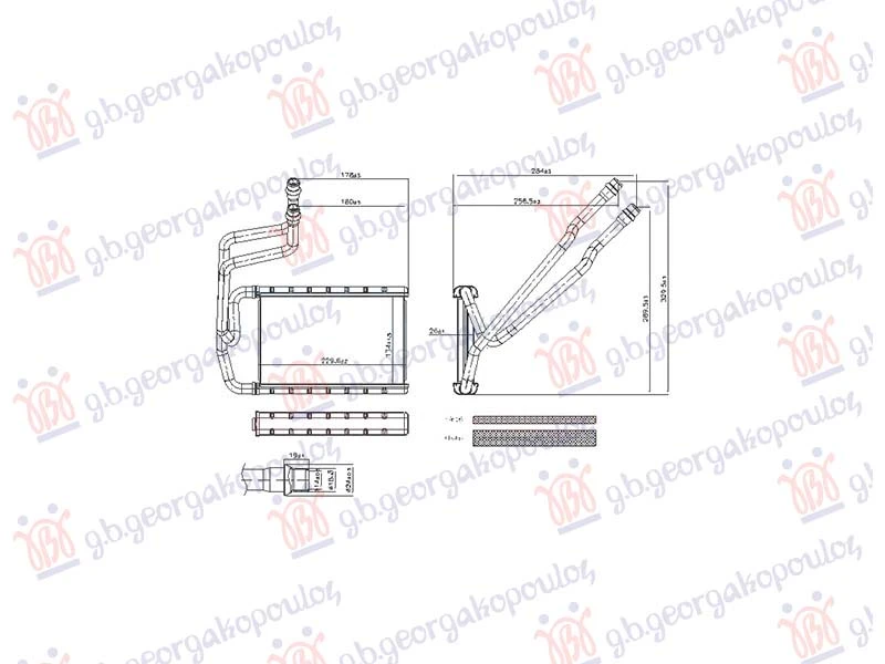 GREJAC KABINE 1.3/1.4/1.5/2.0 ZA SVE MODELE (MAN/AUTO) (133x256) (NISSENS)