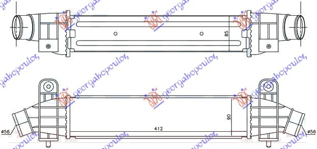 HLAD INTERC.2.0-2.2 TDCi-TDDi(41.2x91x85