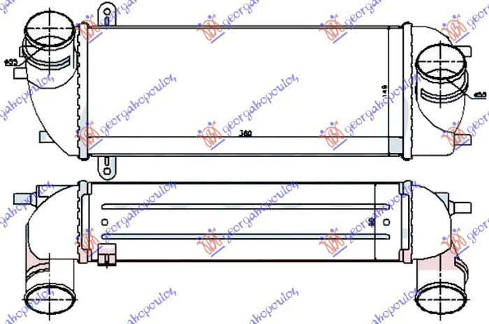HLAD. INTERK. 2.0-2.2DIZ (360x150x90)ALU