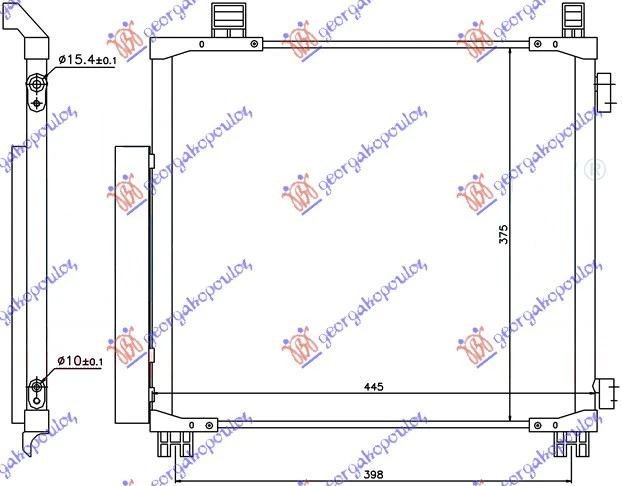 HLAD. KLIME 1.0-1.3BEN 1.4DIZ 415x375x16