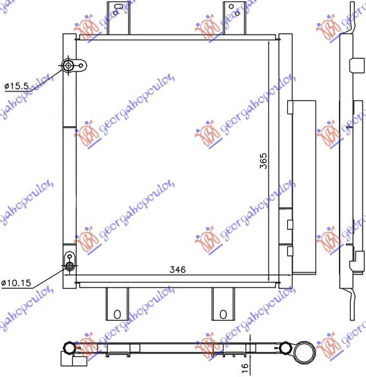 HLAD. KLIME 1.0i12V-1.3 16V (33x36,8)