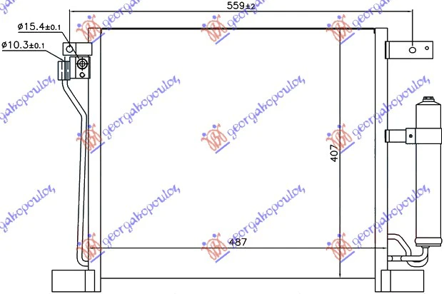 HLAD KLIME 1.6DIC TURBO BEN (48.7x40.6x