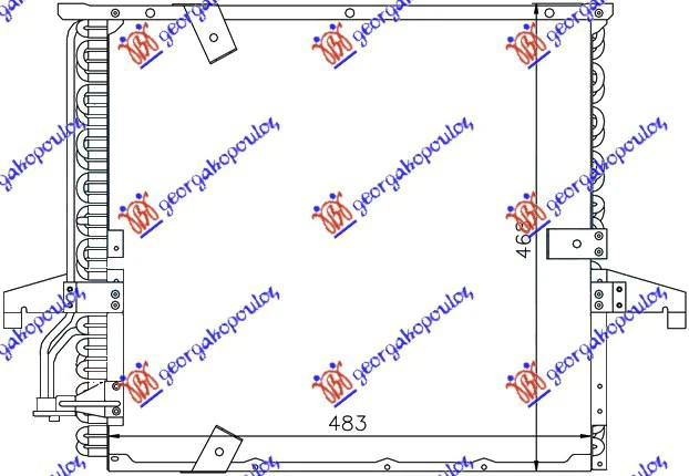 HLAD. KLIME BEN 2.5TD 97-04 47x43 M-BEHR