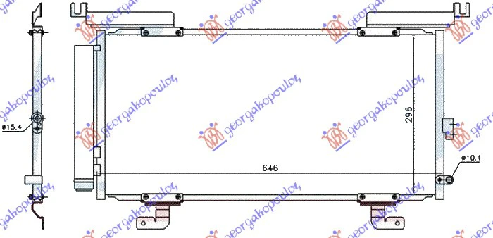 HLAD KLIME SVI MOD. BENZ/DIZ(610x300x12)