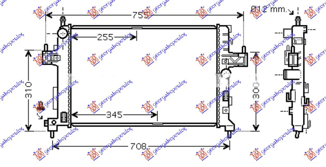 HLAD. MOT. 1.3CDTi/1.7DTi (60x35) M-BEHR