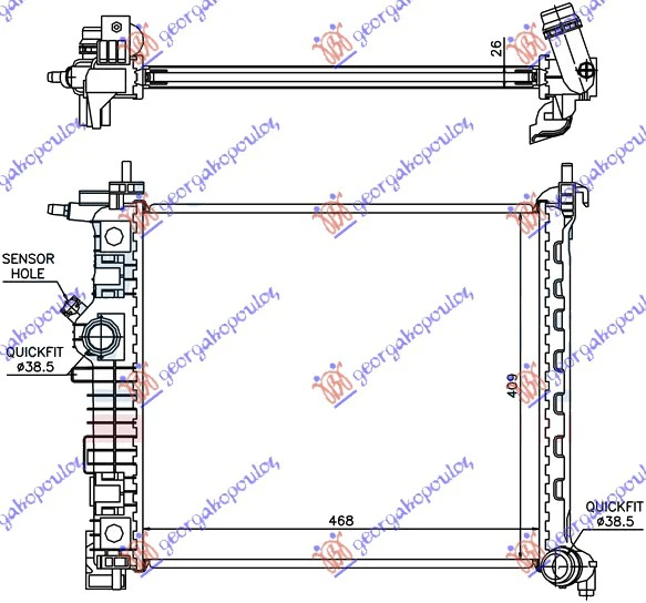 HLAD MOT 1.4i-16V TURBO(47x42.8)A14NEL/T