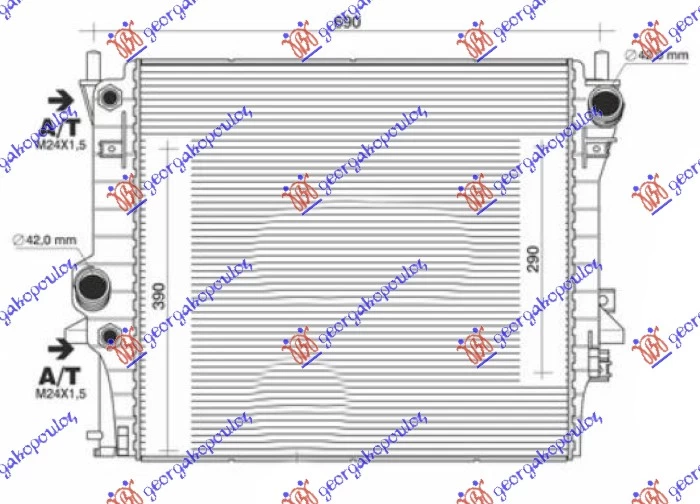 HLAD. MOT. 2.5-3.0-4.0-4.2  AUTO 572x508