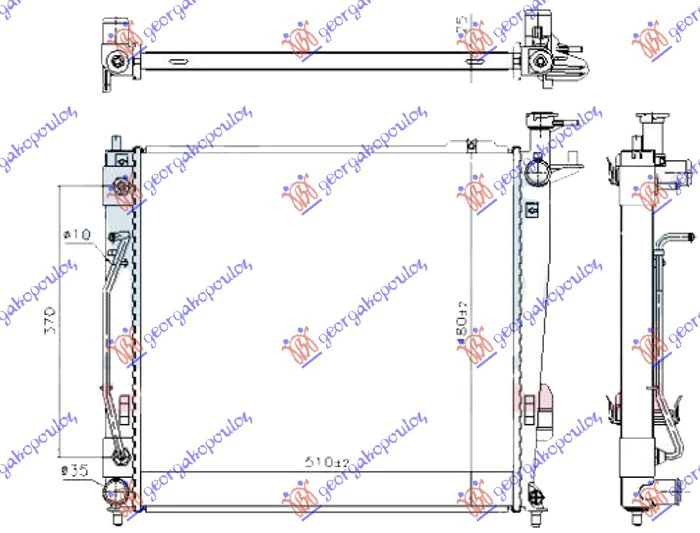 HLAD. MOT.2.0-2.2D AUTO 51x48 HALLA TIP
