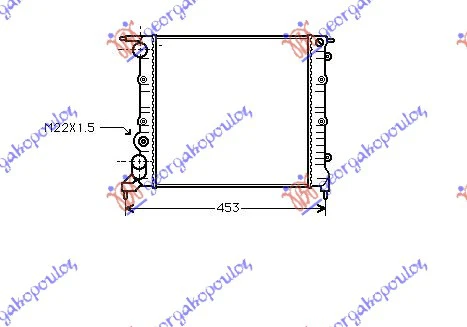 HLAD. MOTORA 1.2 8V -AC (35x37.8x2.6)