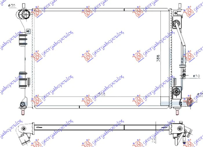 HLAD. MOTORA 1.6-1.8-2.0 BEN AUTO 55x39