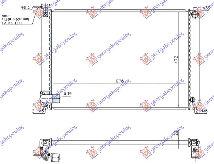 HLAD. MOTORA 3.3i 24V HIB 675x472 LEVO