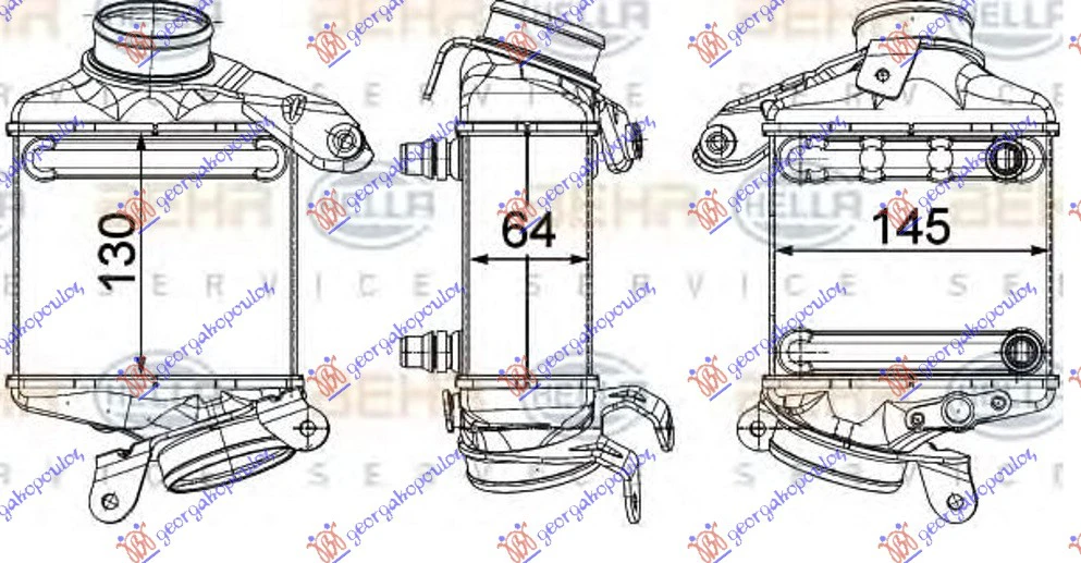 HLAD.INTERC. 4.0-4.4 BENZ (130x144x64)