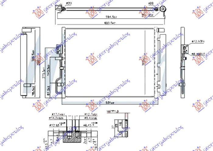 HLAD.KLI. 1.6BEN 1.7-2.0DIZ 49x38 M-BEHR