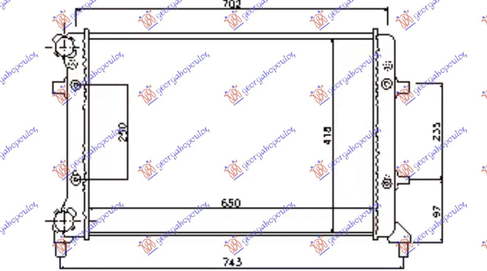 HLAD.MOT. 1.4-1.6-2.0FSI/SDI +AC 65x41,5