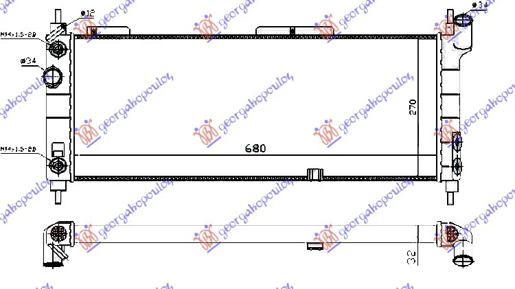 HLAD.MOT.1.4-1.6+A/C (68x28) AUTOM