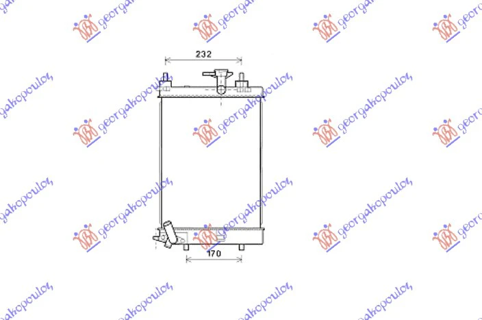 HLAD.MOTORA 1.0 12V(40x30x1.6)MANUAL