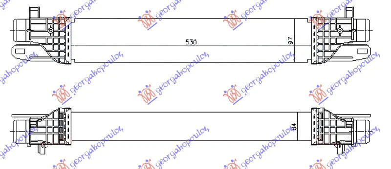 HLADNJAK INTERC. 1.4 TB BEN (530x100x64)