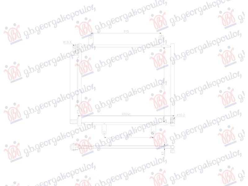 HLADNJAK KLIME 1.5 BENZIN (570x630x12)
