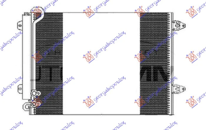 HLADNJAK KLIME 1.6 16v Fsi/2.0 FSi BENZIN - 1.6/1.9/2.0 TDi DIZEL (570x430x16) (NRF)
