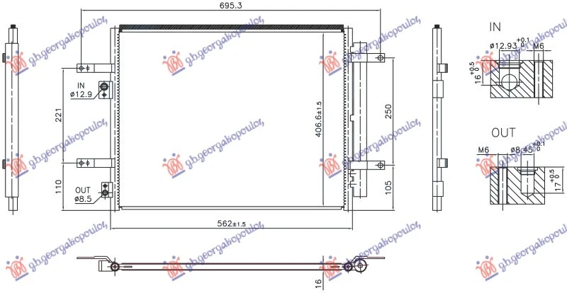 HLADNJAK KLIME 1.6 BENZIN/HIBRID (562x406)