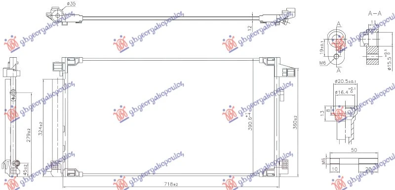HLADNJAK KLIME 1.8 HIBRID BENZIN (675x375x12) (KOYO)