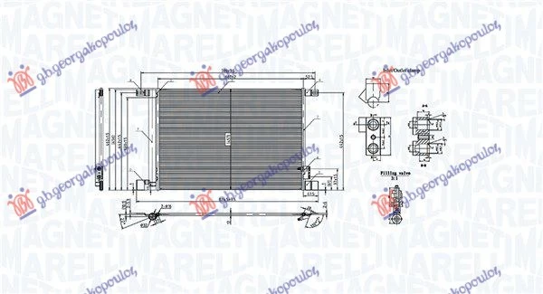 HLADNJAK KLIME 2.0-3.0 TFSI/3.0 TDI (676x444x12) (MARELLI)