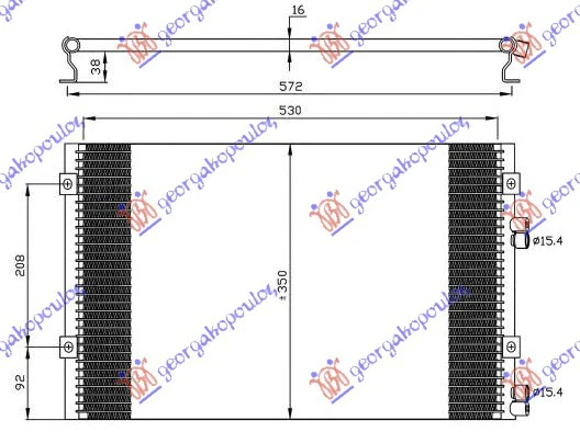HLADNJAK KLIME 2.2 CRD (54x35x1.6)