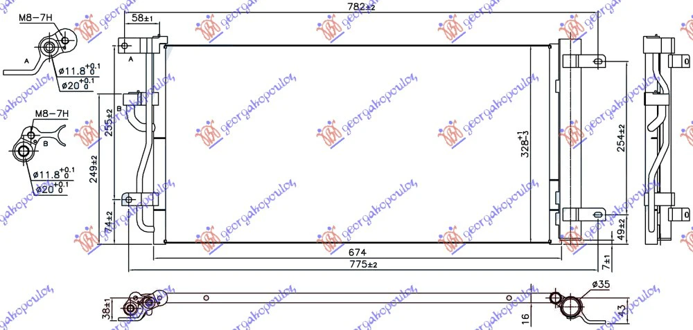 HLADNJAK KLIME 2.2 DIZ (635x315x16) 10-