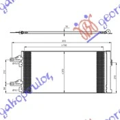 HLADNJAK KLIME 2.2/2.3/3.0 D HDi (710x37x16) (NRF)