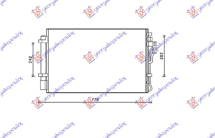 HLADNJAK KLIME 2.4 BENZIN (66.5x42.5)