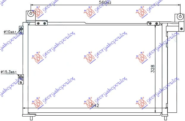 HLADNJAK KLIME 2.5/3.0 TDCi (540x352) (VALEO)