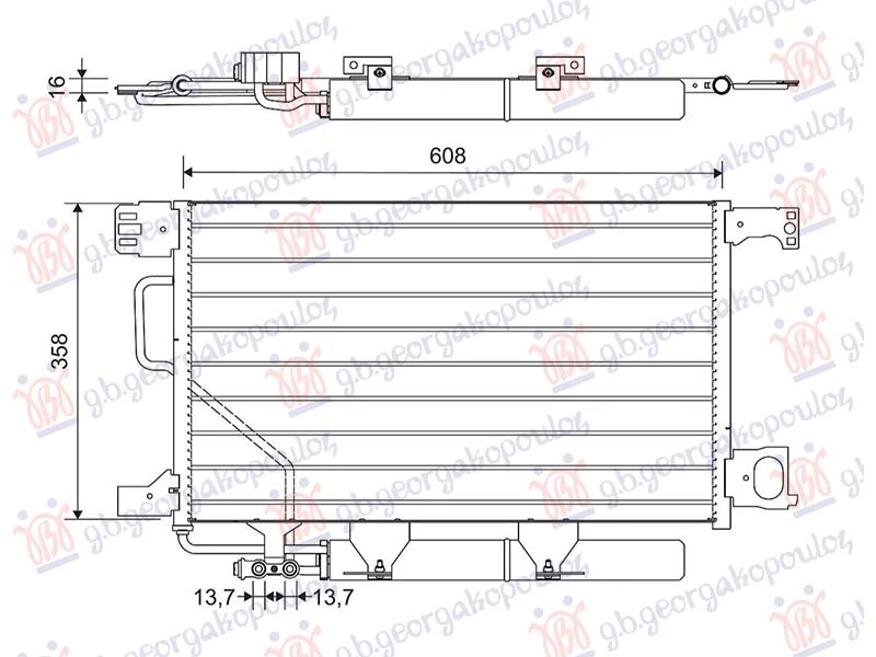 HLADNJAK KLIME 2.7 DIZEL (630x356) (VALEO)