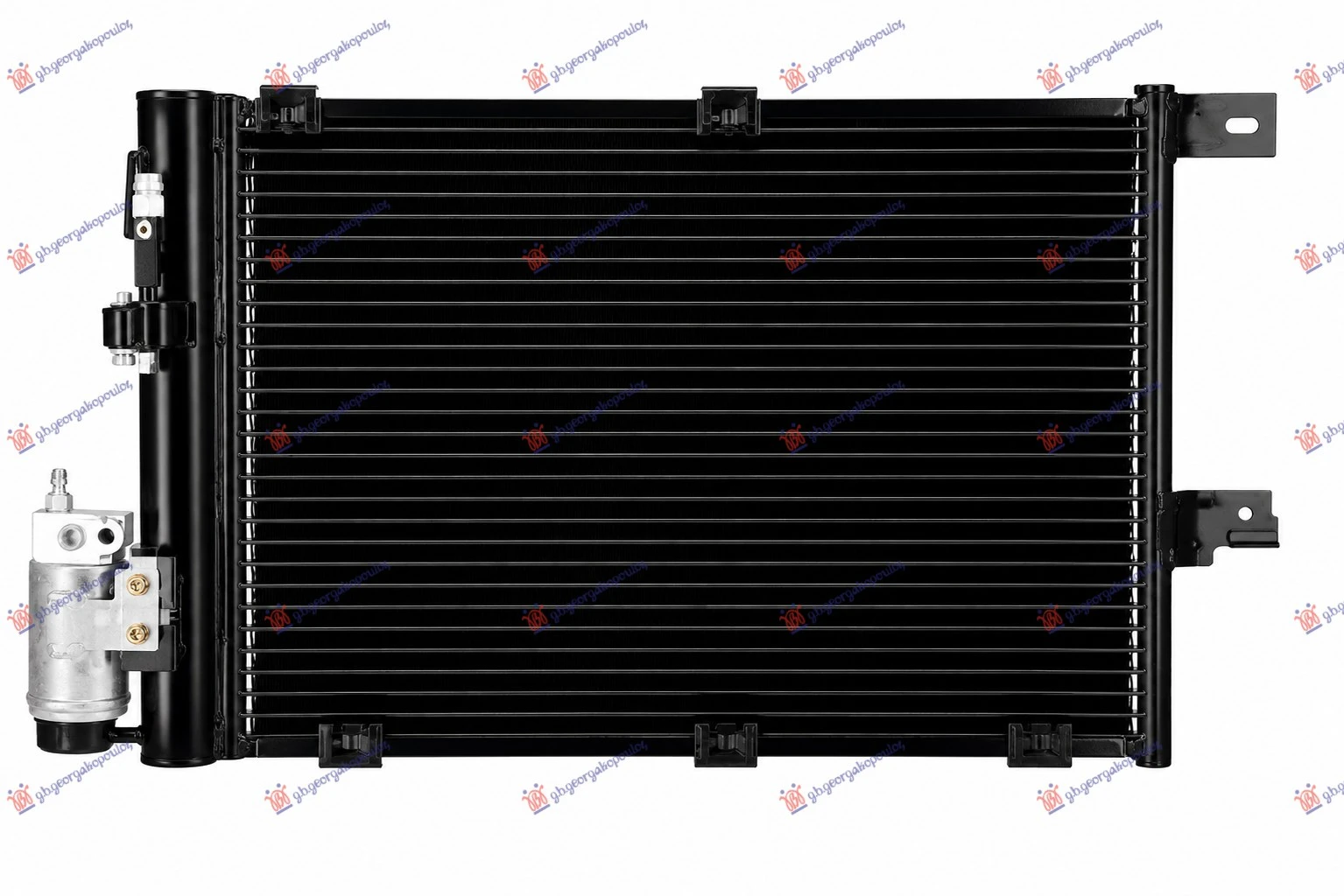 HLADNJAK KLIME ASSY -2002 (540x382x16) (HOSE-FILTER SAME SIDE) (NISSENS)