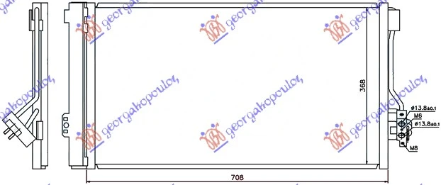 HLADNJAK KLIME BENZIN/DIZEL 2007- (670x392) (NRF)