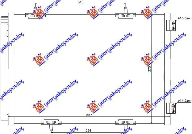 HLADNJAK KLIME BENZIN/DIZEL (557x375) (MARELLI)