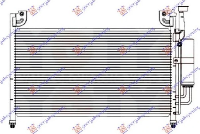 HLADNJAK KLIME BENZIN/DIZEL (575x335x16) (MARELLI)